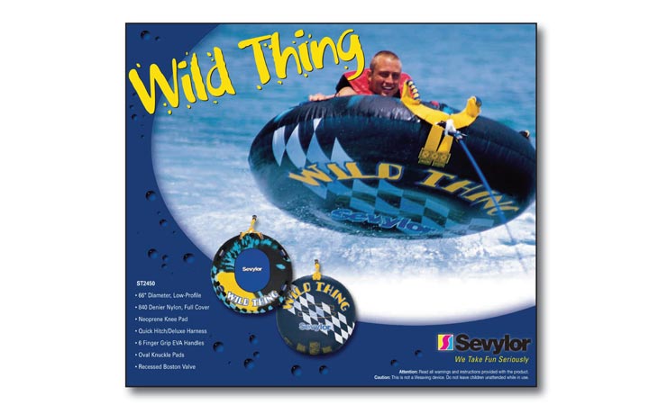 Packaging for Sevylor Wild Thing Watersports Accessories